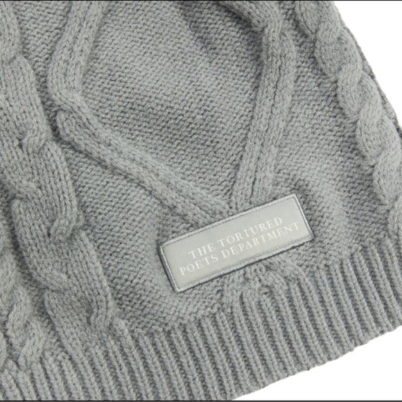 NWT Taylor Swift TTPD Gray Cardigan M/L - Picture 3 of 5